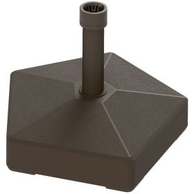 Outsunny Patio Umbrella Base Holder, Heavy Duty Outdoor Umbrella Stand Base, Filled Up to 42lbs with Stand or 33lbs with Water for Garden, Poolsi
