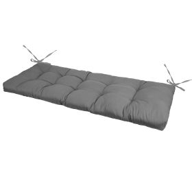1Pc Bench Seat Cushion For Indoor Outdoor Furniture Water-Resistant Or Non-Water-Resistant Options 8CM Or 10CM 51.18 X 19.68IN For Garden Patio B (Option: Normal 8CM Grey)