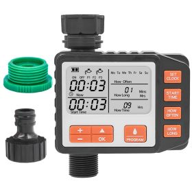 1Pc Sprinkler Timer With 3 Watering Programs Manual Mode Automatic Watering System Waterproof Irrigation Timer House Faucet Timer For Garden Yard (Color: Black)