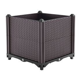 1 Set Raised Garden Bed Plant Growth Box With Self-watering System For Garden Patio Balcony Elevated Planter Box For Flowers Vegetables Herbs (Option: S-1Pc)