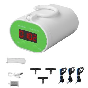 1Pc Automatic Watering System With Timer For 12Plants Rechargeable Battery Programmable Plant Watering Timer Drip Irrigation System For Indoor (Color: White)